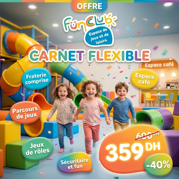 Carnet de 5 accès (2h chacun)